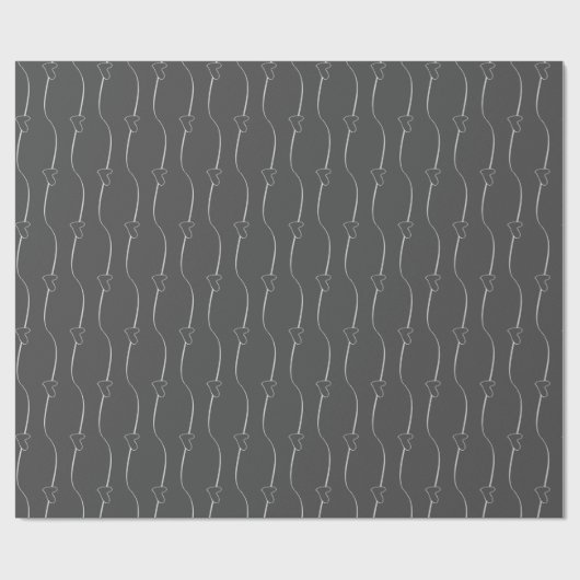 Hart Link Charcoal Wrapping Papier (Vlak)