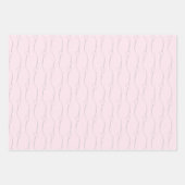 Hart Link op Dawn Roze Bruiloft Verloving Inpakpapier Vel (Voorkant)