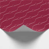 Hart Link Wijn Rood Wrapping Papier (Hoek)