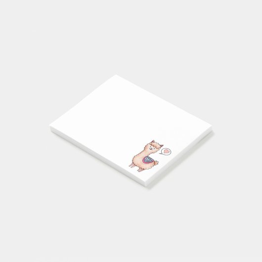 Hart Llama Post-it® Notes (Schuin)