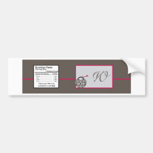 Hart Lock Bruiloft Water Fles Label Bumpersticker