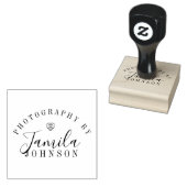 Hart Logo Fotografie Kunstenaar Studio Rubberstempel (Gestempeld)