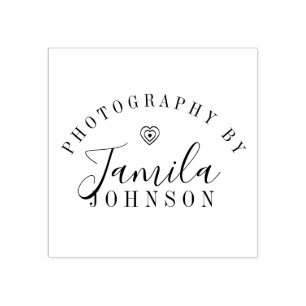 Hart Logo Fotografie Kunstenaar Studio Rubberstempel