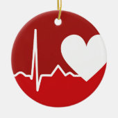 Hart Logo Keramisch Ornament (Voorkant)