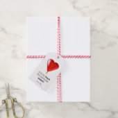 Hart Lollipop rood Valentijnse kleine lieve trakt Cadeaulabel (Met Touw)