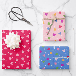 Hart Lollipops - inpakpapier Trio Vel