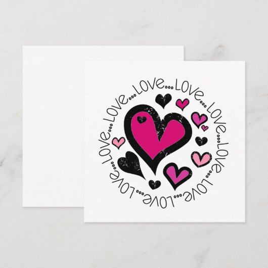 Hart Love Love Love (Voorkant / Achterkant)