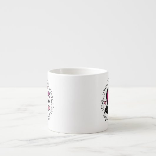 Hart Love Love Love Espresso Kop (Voorkant)