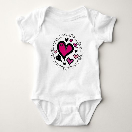 Hart Love Love Love Romper (Voorkant)