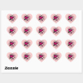 Hart Love Love Love Sticker (Vel)