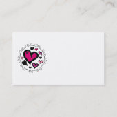 Hart Love Love Love Visitekaartje (Achterkant)