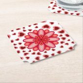 HART LOVE VRIENDIN WIFE JUBILEUM GIFT KARTONNEN ONDERZETTERS (Gekanteld)