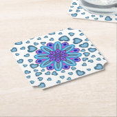 HART LOVE VRIENDIN WIFE JUBILEUM GIFT KARTONNEN ONDERZETTERS (Gekanteld)