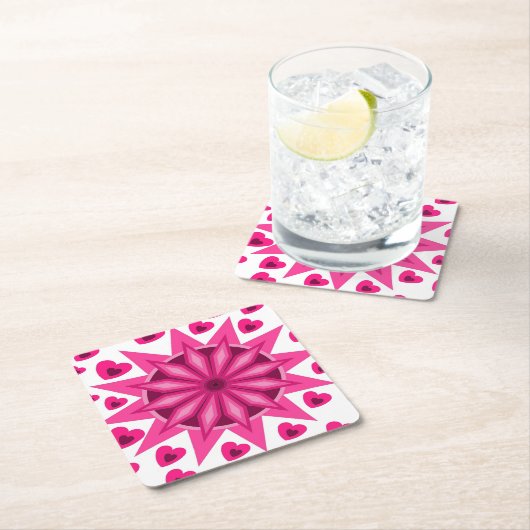 HART LOVE VRIENDIN WIFE JUBILEUM GIFT KARTONNEN ONDERZETTERS (Insitu)