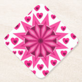 HART LOVE VRIENDIN WIFE JUBILEUM GIFT KARTONNEN ONDERZETTERS (Voorkant)