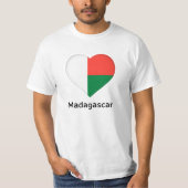 Hart - Madagaskar-vlag T-shirt (Voorkant)