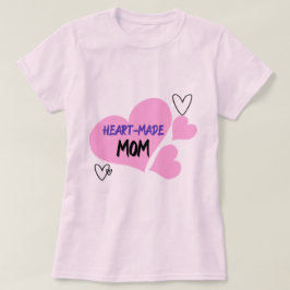 Hart-Made Moeder Adoptie Moeder T-shirt