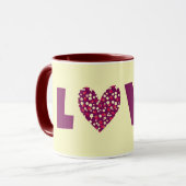 Hart Magenta Mok Love Cup (Voorkant links)