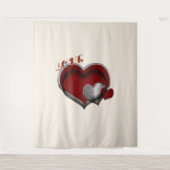 Hart Magic Beige Business Tapestry Extra-Large Wandkleed (Voorkant)