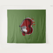 Hart Magic Green Business Tapestry Extra-Large Wandkleed (Voorkant (horizontaal))