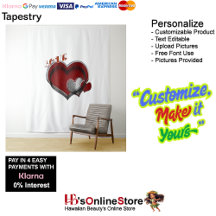 Hart Magie Wit Zakelijk Tapijt Extra-Large