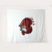 Hart Magie Wit Zakelijk Tapijt Extra-Large Wandkleed (Voorkant (horizontaal))