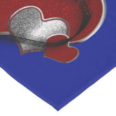 Hart Magisch Blauw Tafelloper Huishoudlinnen (Hoek)