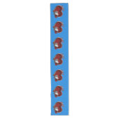 Hart Magisch Blauw Tafelloper Huishoudlinnen (Voorkant)