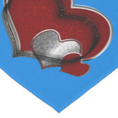 Hart Magisch Blauw Tafelloper Huishoudlinnen (Hoek)