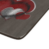 Hart Magisch Bruin Glas Snijplank 15.2x17.8cm (Hoek)