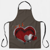 Hart Magisch Bruin Groot Schort (Voorkant)