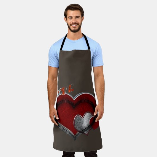 Hart Magisch Bruin Groot Schort (Gedragen)