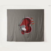 Hart Magisch Bruin Zakelijk Tapijt Extra-Large Wandkleed (Voorkant (horizontaal))