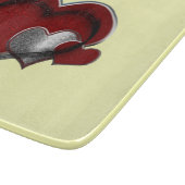 Hart Magisch Geel Glas Snijplank 15.2x17.8cm (Hoek)