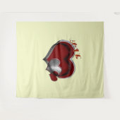 Hart Magisch Geel Zakelijk Tapijt Extra-Large Wandkleed (Voorkant (horizontaal))