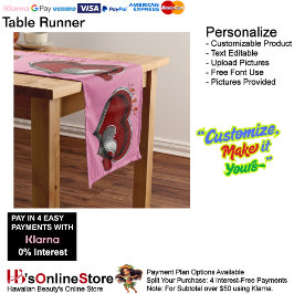 Hart Magisch Roze Tafelloper Huishoudlinnen