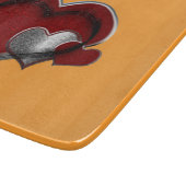 Hart Magisch Sinaasappel Glas Snijplank 15.2x17.8c (Hoek)