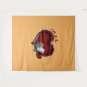 Hart Magisch Sinaasappel Zakelijk Tapijt Extra-Lar Wandkleed (Voorkant (horizontaal))