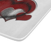 Hart Magisch Wit Glas Snijplank 15.2x 17.8cm (Hoek)