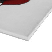 Hart Magisch Wit Glas Snijplank 38.1x27.9cm (Hoek)