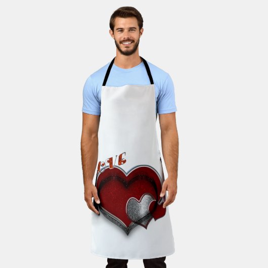 Hart Magisch Wit Groot Schort (Gedragen)