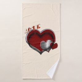 Hart Magische Beige Handdoek Set