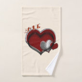 Hart Magische Beige Handdoek Set (Handdoek)