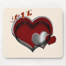 Hart Magische Beige Muismat
