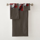 Hart Magische Bruine Badkamer Handdoek Set (Insitu)