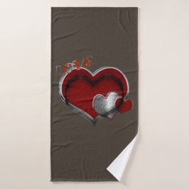 Hart Magische Bruine Badkamer Handdoek Set