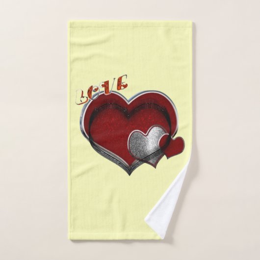 Hart Magische Gele Handdoek Set (Handdoek)