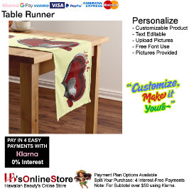 Hart Magische Gele Tafelloper Huishoudlinnen