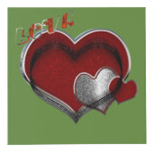 Hart Magische Groene Foto Kubus (Voorkant)