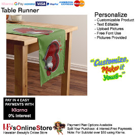 Hart Magische Groene Tafelloper Huishoudelijk Linn